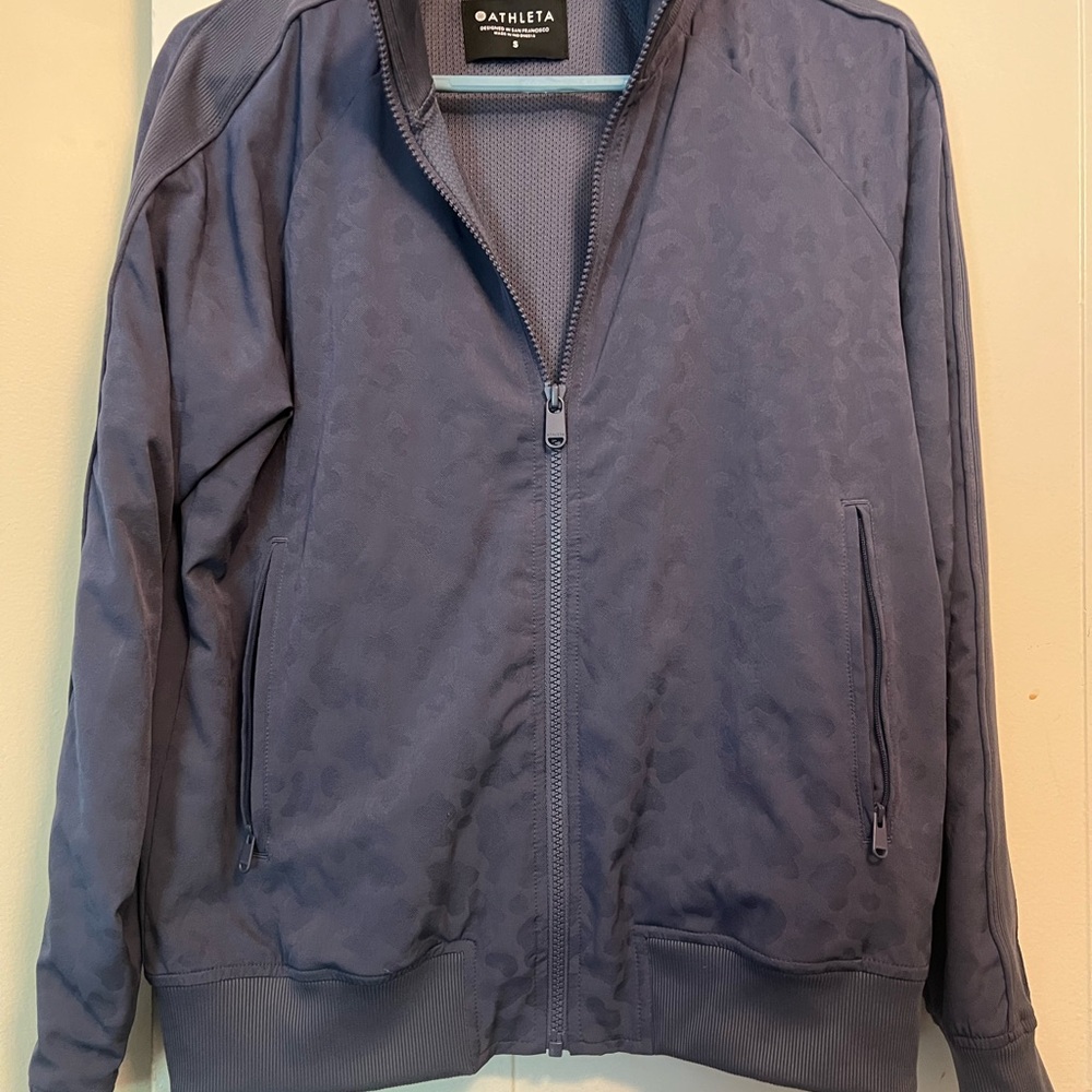 Athleta Smoky Grey Animal Print jacket